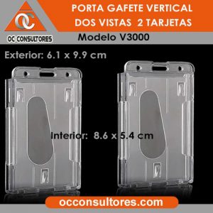 porta gafete vertical V3000