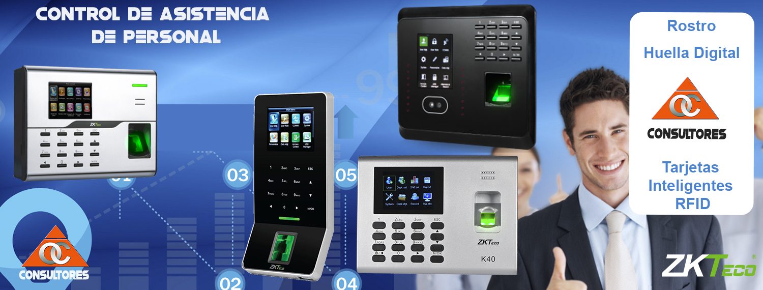 control de asistencia huella rostro